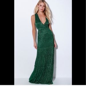 🆕 Lulu's 👗teal & black👗 matalic material🆕👗